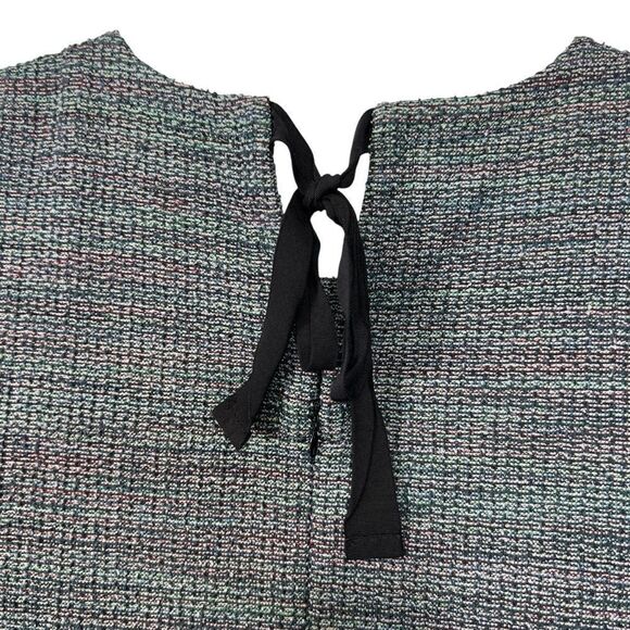 Metallic Tweed Fringe Pocket Mini Dress 10 T - Picture 10 of 16